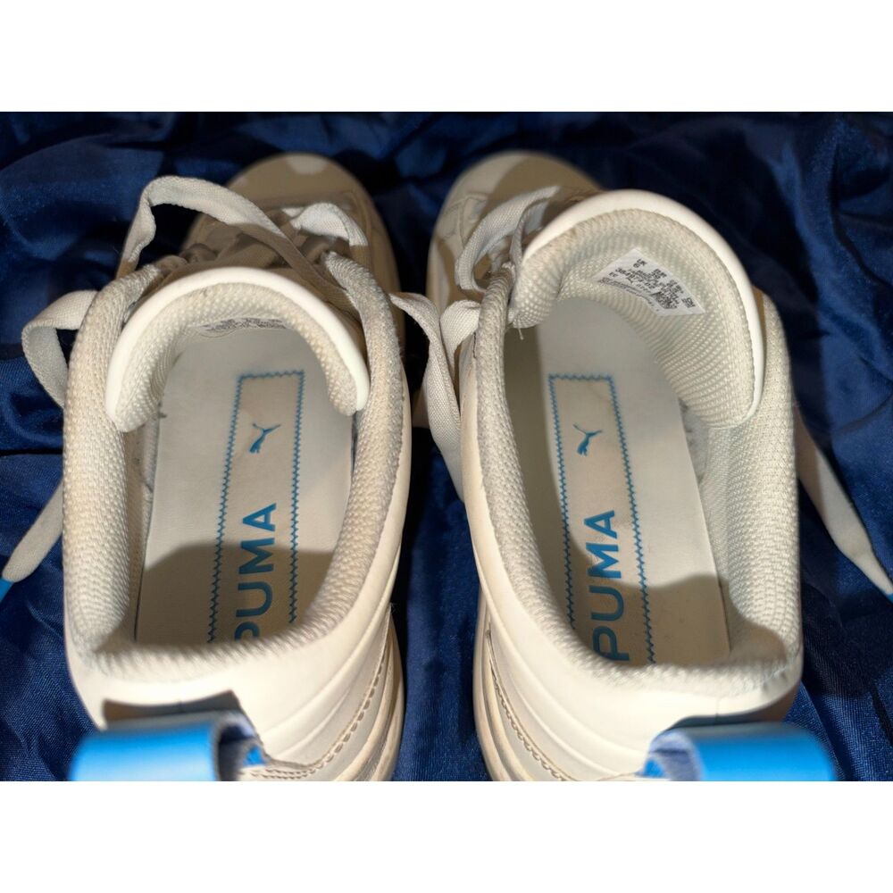 PUMA Women's Chunky Platform Sneakers White Blue Size 8.5